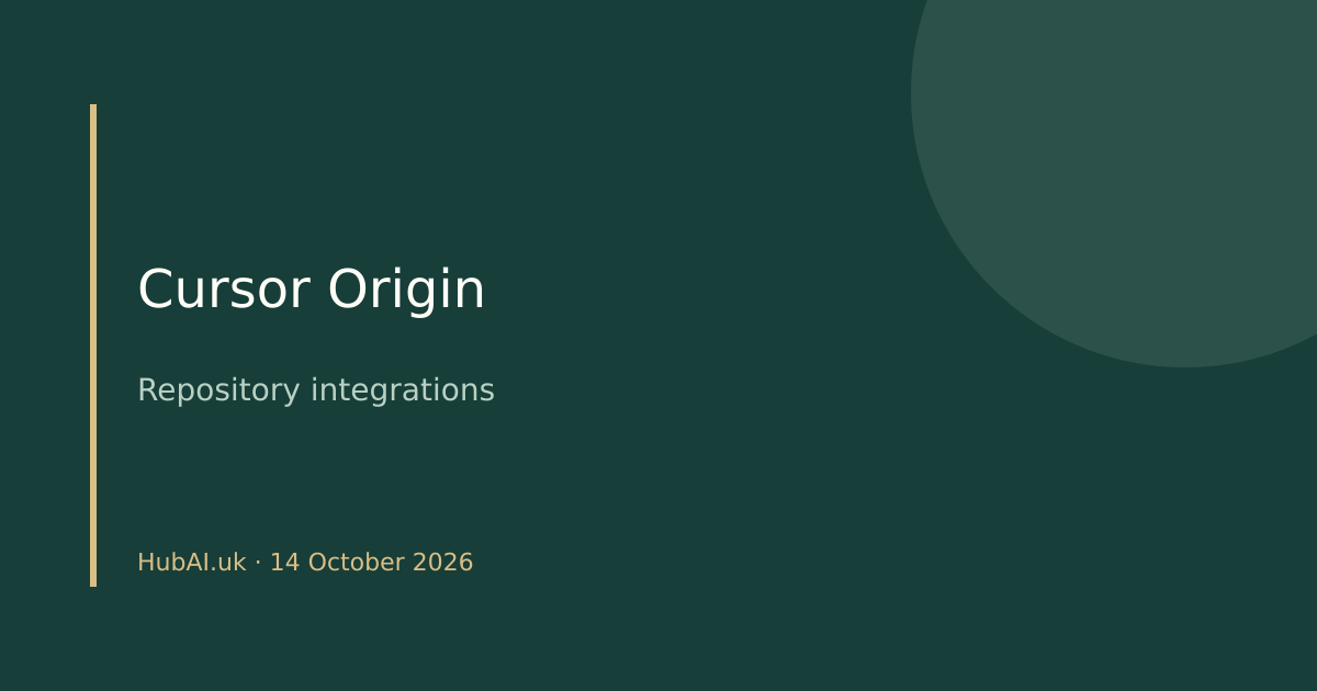Cursor Origin product identity card