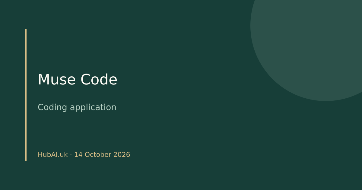 Muse Code product identity card