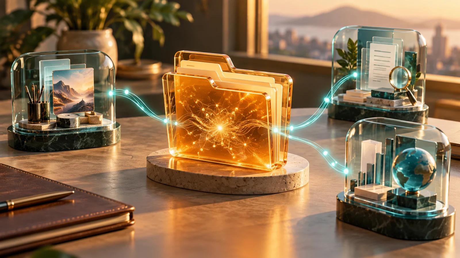AI-generated editorial illustration for Your AI workflow could outlive your chatbot: Agent Skills gets a neutral home; not a product screenshot or photograph of the reported event
